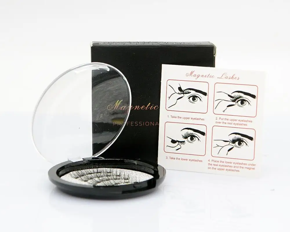 Magnetic Eyelashes With 4 Magnets 3D False Eyelashes Natural Magnetique Fake Lashes Extension Hand Made Magnetic Eyelashes With 4 Magnets 3D False Eyelashes Natural Magnetique Fake Lashes Extension Hand Made