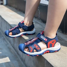 Best Price ULKNN Boy Sandals Baby Korean-style Small CHILDREN'S Sandals 2020 Summer New Style Leather BOY'S Sandals Big Virgin