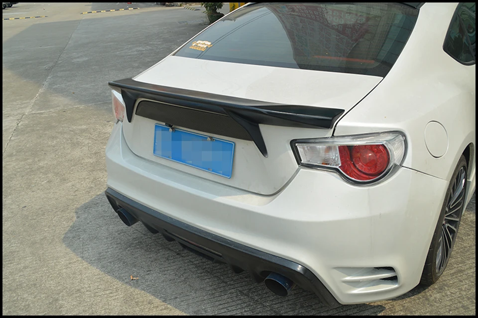 Для Toyota 86 2012- AB Стиль углеродного волокна задний багажник спойлер для Scion GT86 для Subaru BRZ Автомобиль Стайлинг заднее крыло