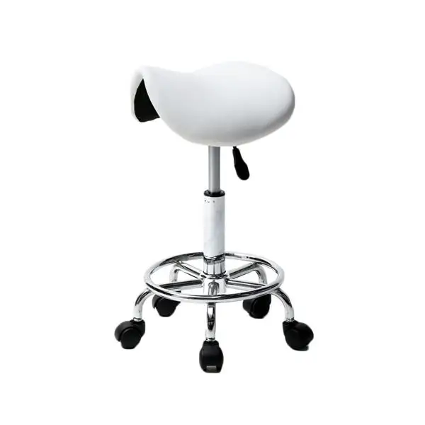 Saddle Stool Ha Ha Feet Rotation Bar Stool with Armrest BarStools for