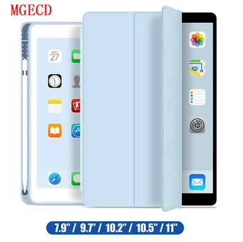 

Case for iPad 2019 10.2 7th 2017 2018 9.7 Mini 4 5 2020 Pro 11 10.5 Air 3 Smart Cover with Pencil Holder iPad 5th 6th Generation