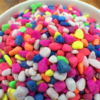 

500g aquarium gravel multi-colored decorative stone Gardening flower pot hydroponic aquarium pebbles Potted Aquariums Ornaments