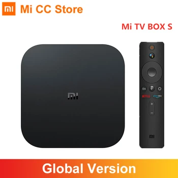 Глобальная версия ТВ-приставки Xiaomi Mi S 4K Ultra HD Android TV 9,0 HDR 2 ГБ 8 ГБ WiFi Google Cast Netflix Smart TV Mi Box 4 медиаплеер