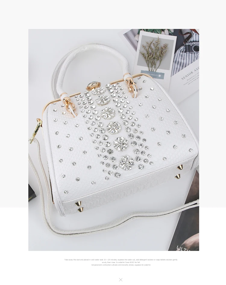 IPinee роскошная белая Сумочка от известного бренда, женские сумки, дизайнерские сумки через плечо, бриллиантовая сумка-мессенджер, женская сумка на плечо, Bolsa Femi