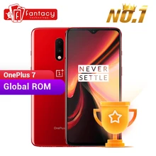 Смартфон OnePlus 7 с глобальной ПЗУ, 8 ГБ ОЗУ, 256 Гб ПЗУ, Смартфон Snapdragon 855, 6,41 дюймов, оптический AMOLED дисплей, отпечаток пальца, камера 48 МП, UFS 3,0