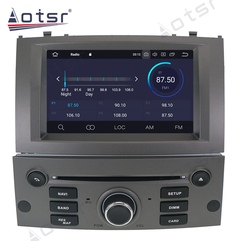 Android 10.0 4+64GB Car Radio GPS Navigation DSP For Peugeot 407 2004 -2010 Car Auto Stereo HD Multimedia DVD Player DSP carplay