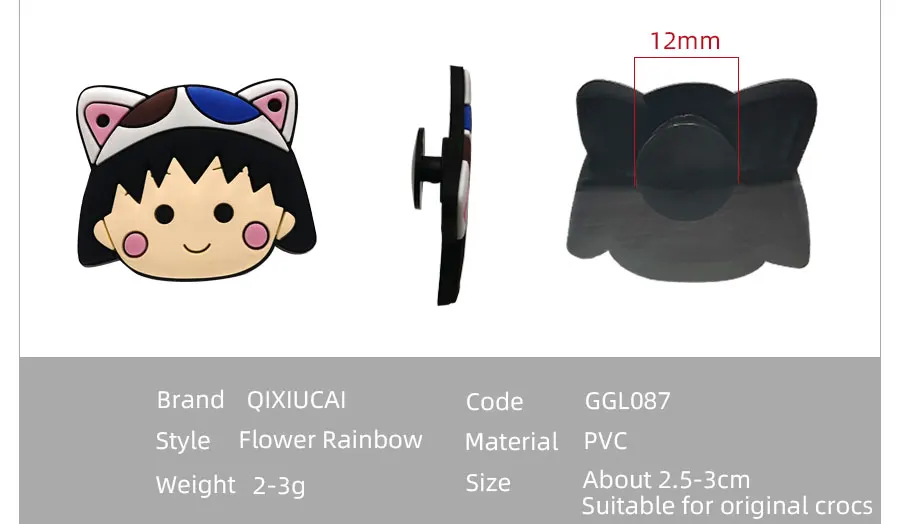 Translucent Design 1Pcs PVC Shoe Buckle Accessories Funny DIY Flower Rainbow Shoe Buttons Decor Jibz For Croc Charms Kid Gift Translucent Design 1Pcs PVC Shoe Buckle Accessories Funny DIY Flower Rainbow Shoe Buttons Decor Jibz For Croc Charms Kid Gift