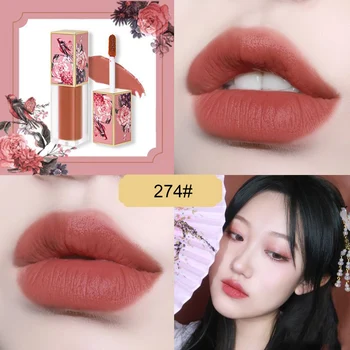 

Newly Retro Style Moisturizer Lip Glossic Smooth Matte Lip Gloss Nude Liquid Lipstick Lip Glaze for women Perfecct Makeup CLA88