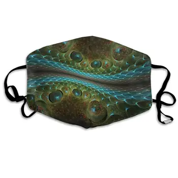 

Abstract Artistic Chromatic Texture Atomic Pattern UV Protection Breathable Masks for Adults Skate Windproof Face Creative