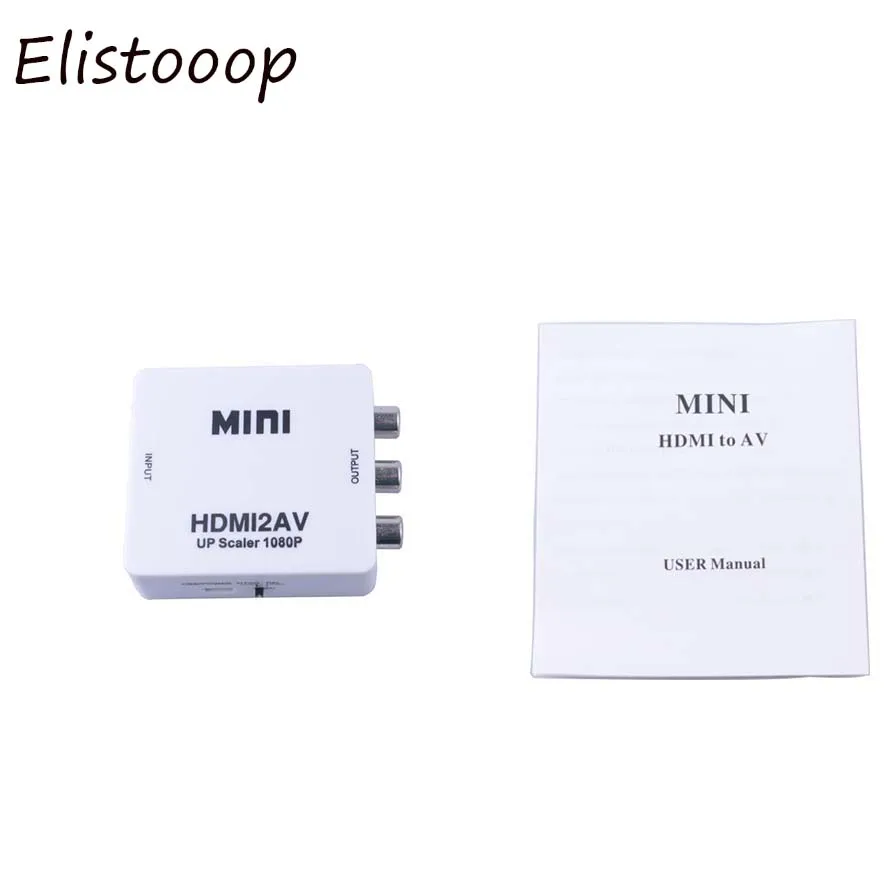 Hdmi в Av/Rca Cvbs адаптер 1080P видео конвертер Hdmi2Av адаптер конвертер коробка поддержка Ntsc Pal выход Hdmi Av адаптер