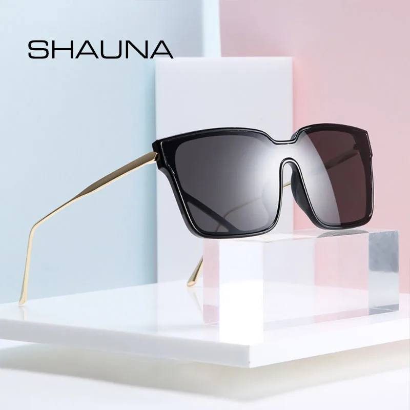 Квадратные Солнцезащитные очки SHAUNA в стиле ретро UV400|Женские солнцезащитные