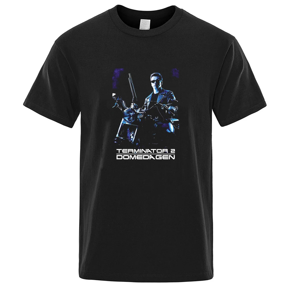 Терминатор 2 фильм черные мужские T-shirt36 | Мужская одежда