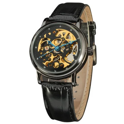 

-Winner Watch Women's Fashion Casual Hollow out Fully Automatic Analog Watch