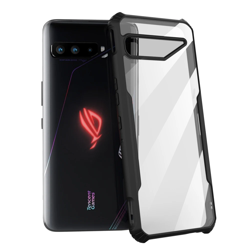 Zshow Case For Asus Rog Phone 3 Armour Case Tpu Frame With Clear Pc Back Air Trigger Compatible Amazing Drop Protection Phone Case Covers Aliexpress