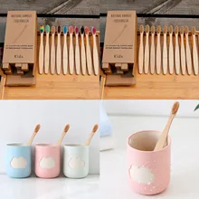 10 шт. Детские зубные щетки из натурального бамбука, Детские зубные щетки, инструменты для ухода за полостью рта для дома и путешествий, мягкие зубные щетки из бамбука для детей