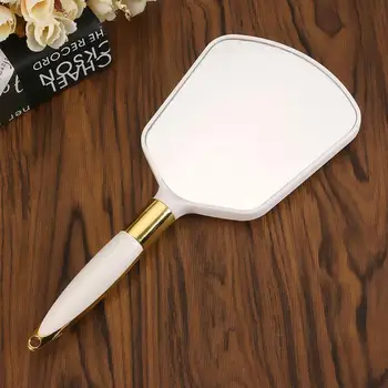 

1Pcs Plastic Makeup Mirror Rectangle Hand Held Mirror Multicolor Salon Beauty Vanity Mirror With Handle Tool Professional Makeup