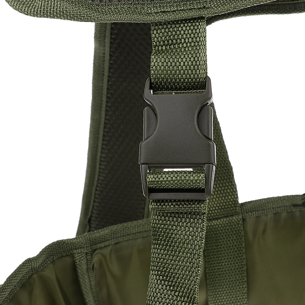 Fishing Seat Box Backpack Fishing Camping Tackle Bag Seat Box Bag Army Green