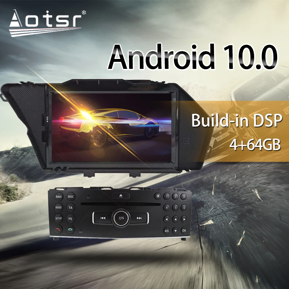 For Mercedes Benz GLK X204 GLK300 GLK350 2008-2012 Car Multimedia Radio Player Stereo Android 10 DSP 7” IPS screen Nav head unit |