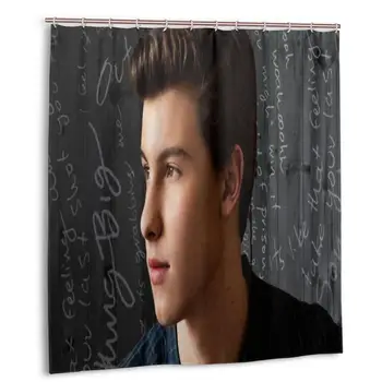 

Shawn Mendes Shower Curtain with Hooks bathroom Waterproof Polyester Fabric