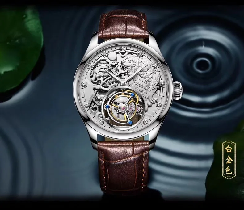 WG09202 мужские часы Топ бренд подиум роскошный европейский дизайн автоматические механические часы