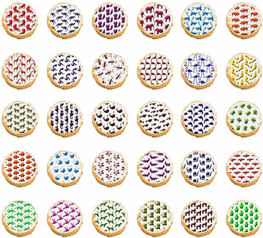 

30 Style 1pc Animal Cookie Mold Stencil for Baking Gingerbread Cake Scrapbook Decoration Template Mold