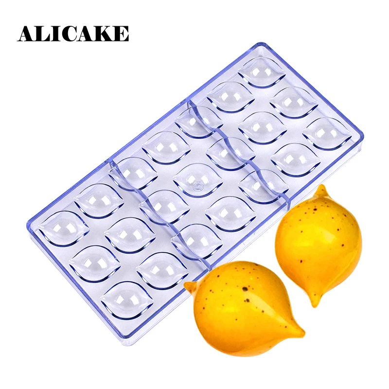 21 Holes 3D polycarbonate chocolate moulds Cake Form Chocolate Bar Molds Plastic Bakery Tools