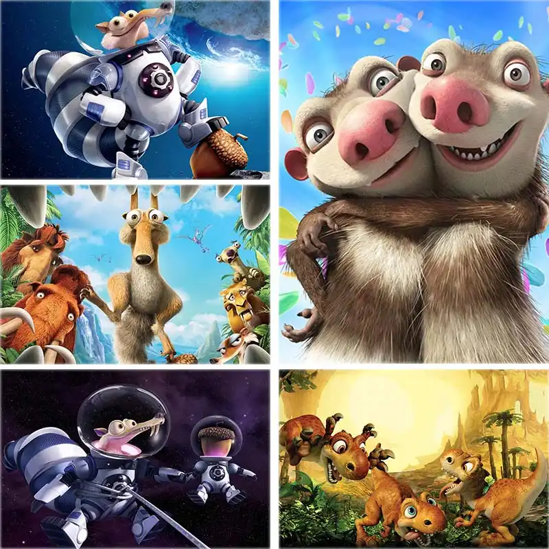 アニメ映画ダイアモンド塗装氷中年漫画フルドリル5d Diyダイヤモンド刺繍リス景観家の装飾ギフトa31 ダイヤモンド ペイント Aliexpress