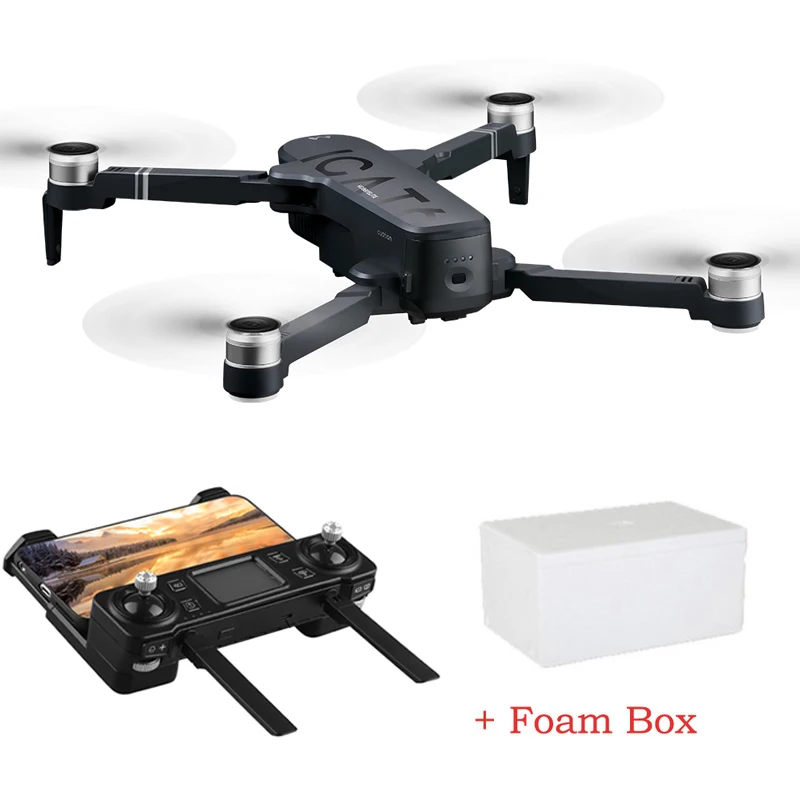 OTPRO мини Дрон 4K 5G камера дроны Профессиональный gps RC вертолет бесщеточный мотор складной RC Квадрокоптер 1080p игрушки подарок для мальчика - Цвет: foam package