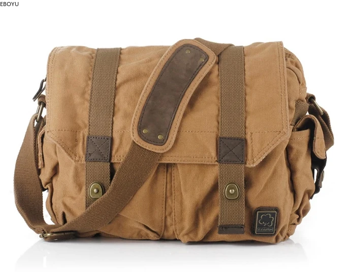 

EBOYU Vintage Canvas Fashion Casual Handbag Bag Men Camera Dslr Shoulder Messenger Bag