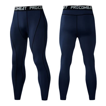 Men Compression Tight Leggings Running Sports Male Gym Fitness Jogging Pants Quick Dry Trousers Workout Training Yoga Bottoms 6