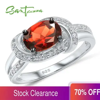 

SANTUZZA Silver Ring For Women 925 Sterling Silver Fashion Round Rings for Women 2017 Cubic Zirconia Ringen Party Jewelry