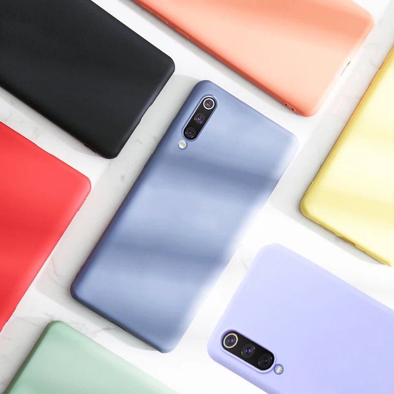 Luxury Soft Silicone Case For Xiaomi Mi 9 8 SE Lite A3 9T Note 10 Mi9 Mi8 Mi9T Redmi K20 7 Pro 8A Note8 Note7 Cover On | Мобильные