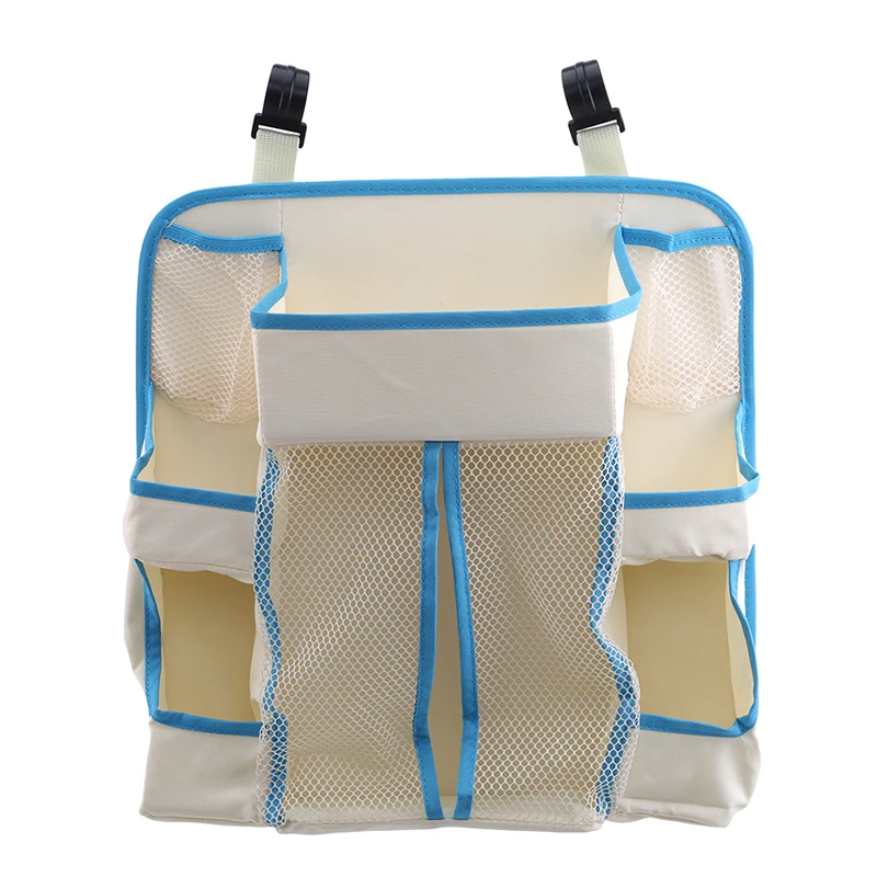 Portable Baby Bed Hanging Storage Bag Bedside Organizer Infant Crib Bedding Set Waterproof Toy Diapers Pocket