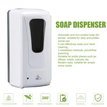 

1000ML Automatic Liquid Soap Dispenser Smart Sensor Touchless Dripping Liquid Spray Sanitizer Dispensador for Kitchen Bathroom