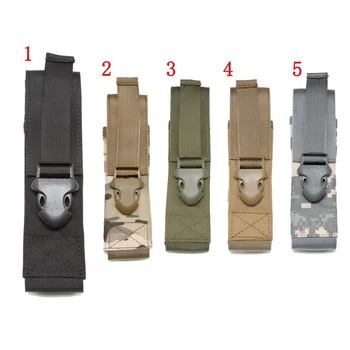 

Molle System 1000D Flashlight Molle Pouch Military Accessories Airsoft Hunting Tool Pouch Molle Clip Flashlight bag