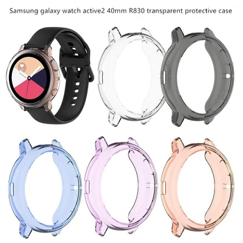 

For Samsung galaxy watch active2 generation R830 R820 transparent protective shell tpu soft plastic anti-fall Protective case