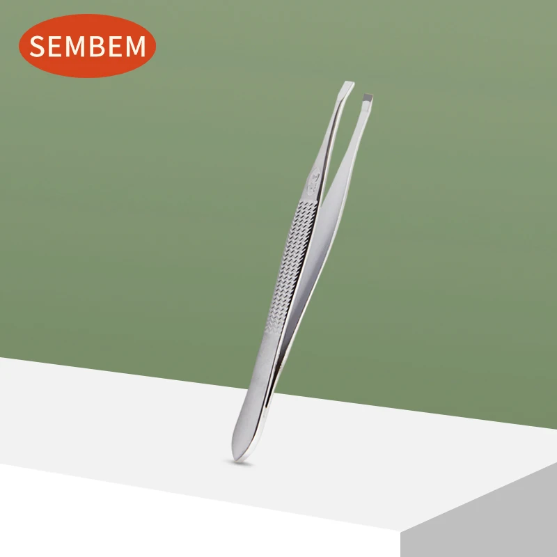 Высококачественный Пинцет SEMBEM из нержавеющей стали с прямым наконечником для