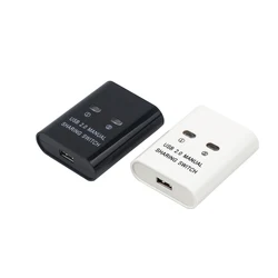 Commutateur manuel USB 2.0 Hub 2 en 1, deux ordinateurs partagent un dispositif d'imprimante 