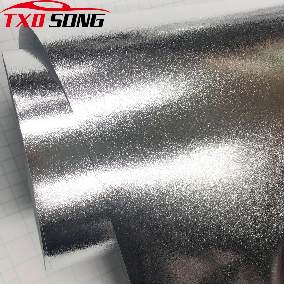 Premium Silver Chrome Sanding Car Styling Vinyl Film Chrome Sanding