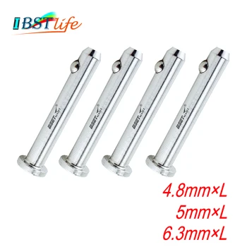 

4PCS 316 Stainless Steel Dowel Pin Flat Head Cylindrical Pin Positioning Pins Quick Release Ball Pin Retainer Farm Lawn Garden