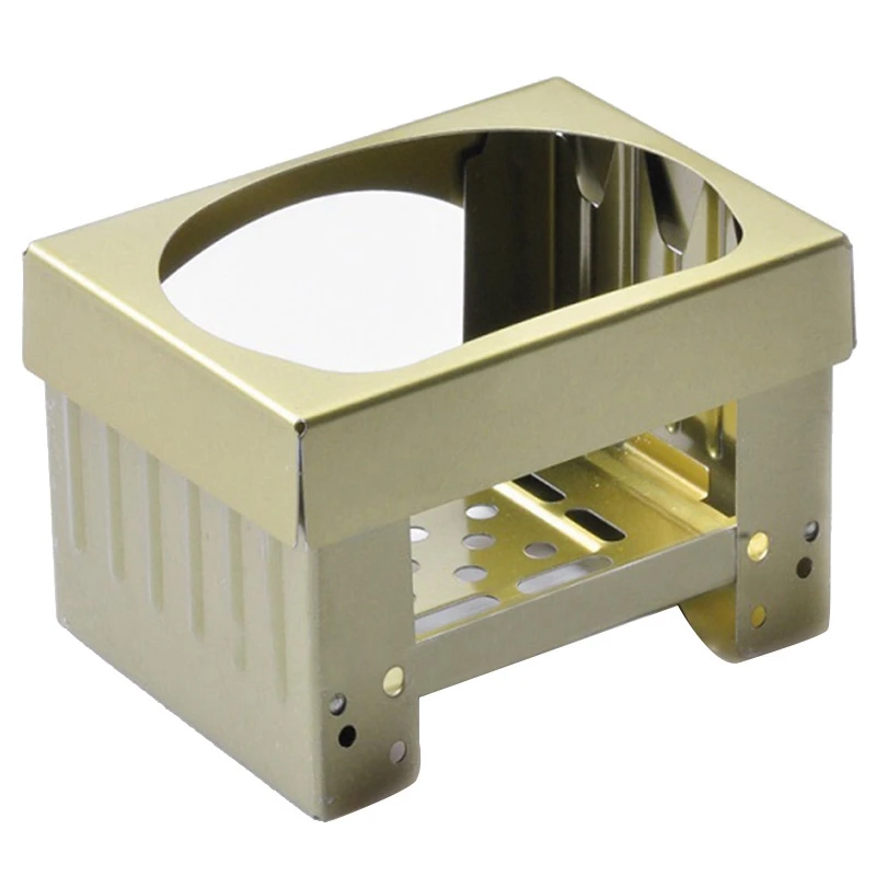 

ABZB-Collapsible Camping Stove Ultra Light Outdoor Cooking Picnic Bbq Portable Pocket Folding Backpack Stove No Wax Block