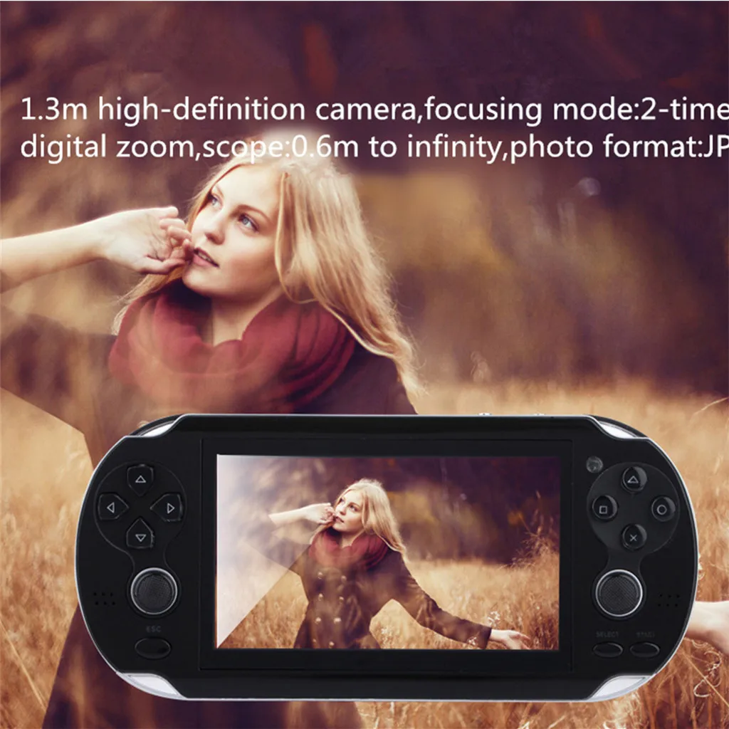Retro Classic Game Console Handheld Portable 800 Built-in 4.3 Inch Games