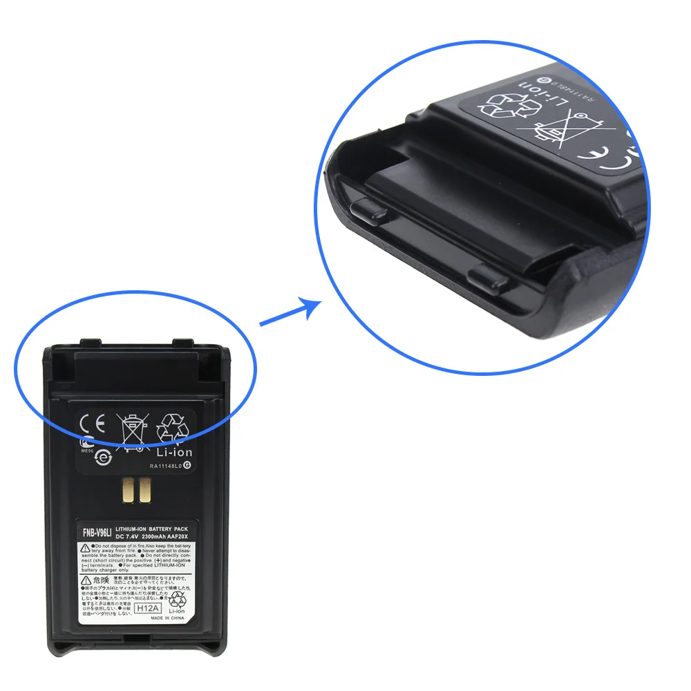 10X Замена FNB-V96LI 2300 мА/ч, Батарея для Vertex VX-350 VX-351 VX-354