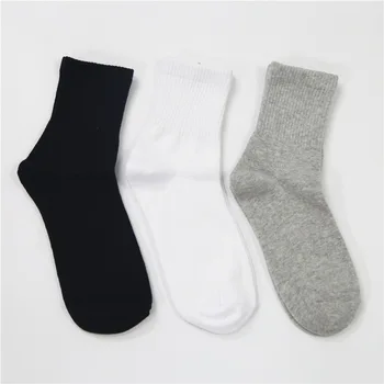 

3 Pairs/lot Men Stretchy Shaping men socks Teenagers Short Sock Suit gray color for All Season