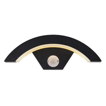 

Aluminum Home PIR Motion Sensor Walkway Curve Lamp Modern Hotel Wall Light Waterproof LED Hallway Easy Install Living Room