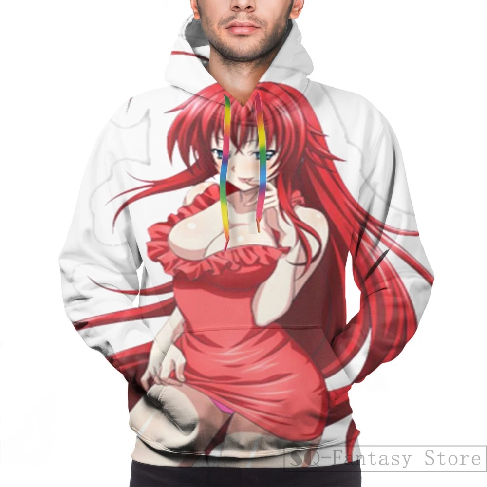 Men Мужские толстовки, свитшоты для женщин funny Rias Gremory High school dxd print casual hoodie Streatwear - Цвет: Men