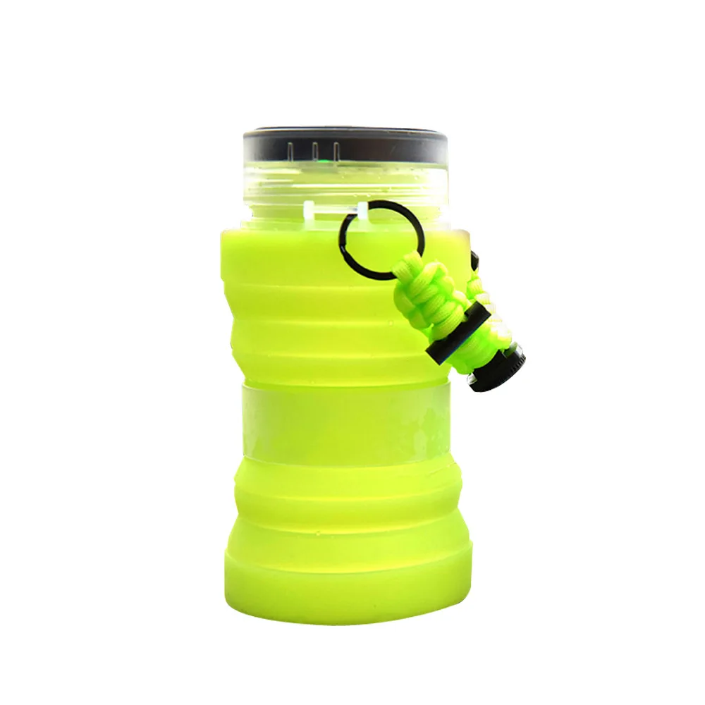 

Innovative Bottle Silicone Solar Led Light Lantern Flashlight with Mobile Phone Charger for Camping