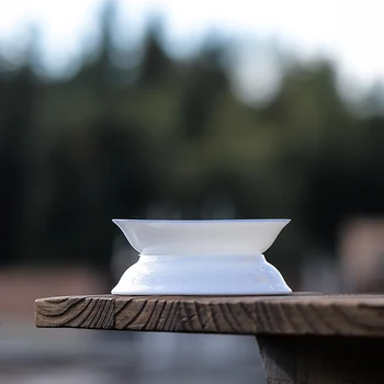 

LUWU ceramic tea strainers white kung fu tea accessories