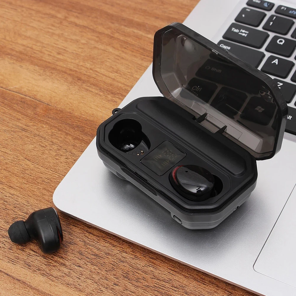 M15 TWS Wireless Waterproof Bluetooth V5 1 HD Call In ear Earphones with Mic Earphones 2402MHz 2480MHz Phone Accessories