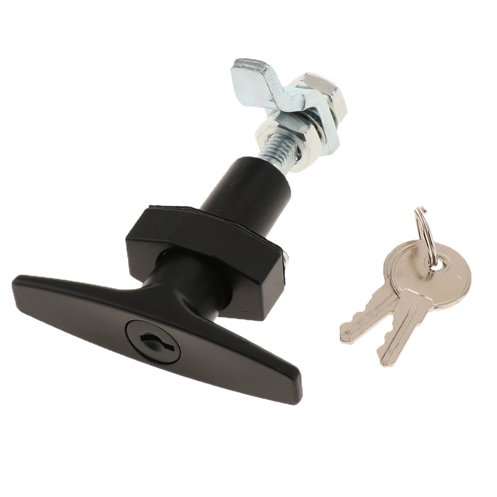 T Handle Garage Door Lock Toolbox Lock Replacement Tool Latch for Trailers RV